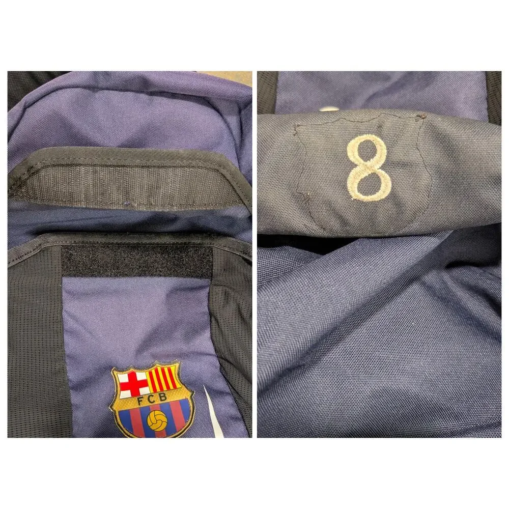 Nike FC Barcelona Shield Soccer Backpack Navy Blue Sports Utility School Bag 8